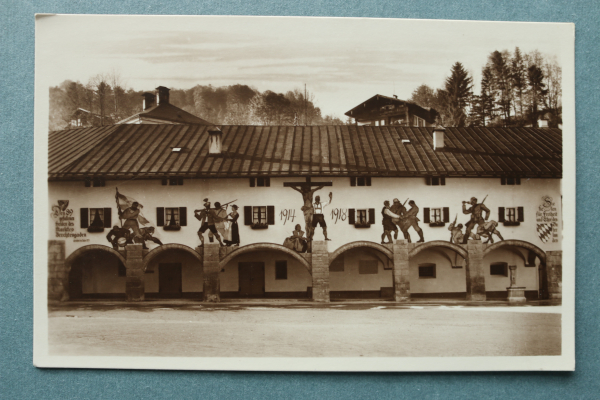 AK Berchtesgaden / 1920-1940 / Krieger Denkmal / Martk / Strassenansicht